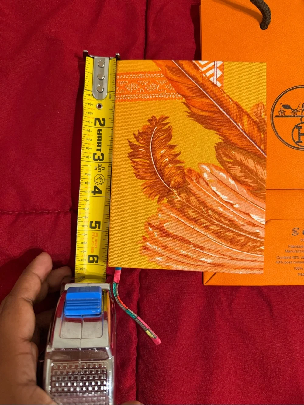 Authentic Hermès Silk Notebook 